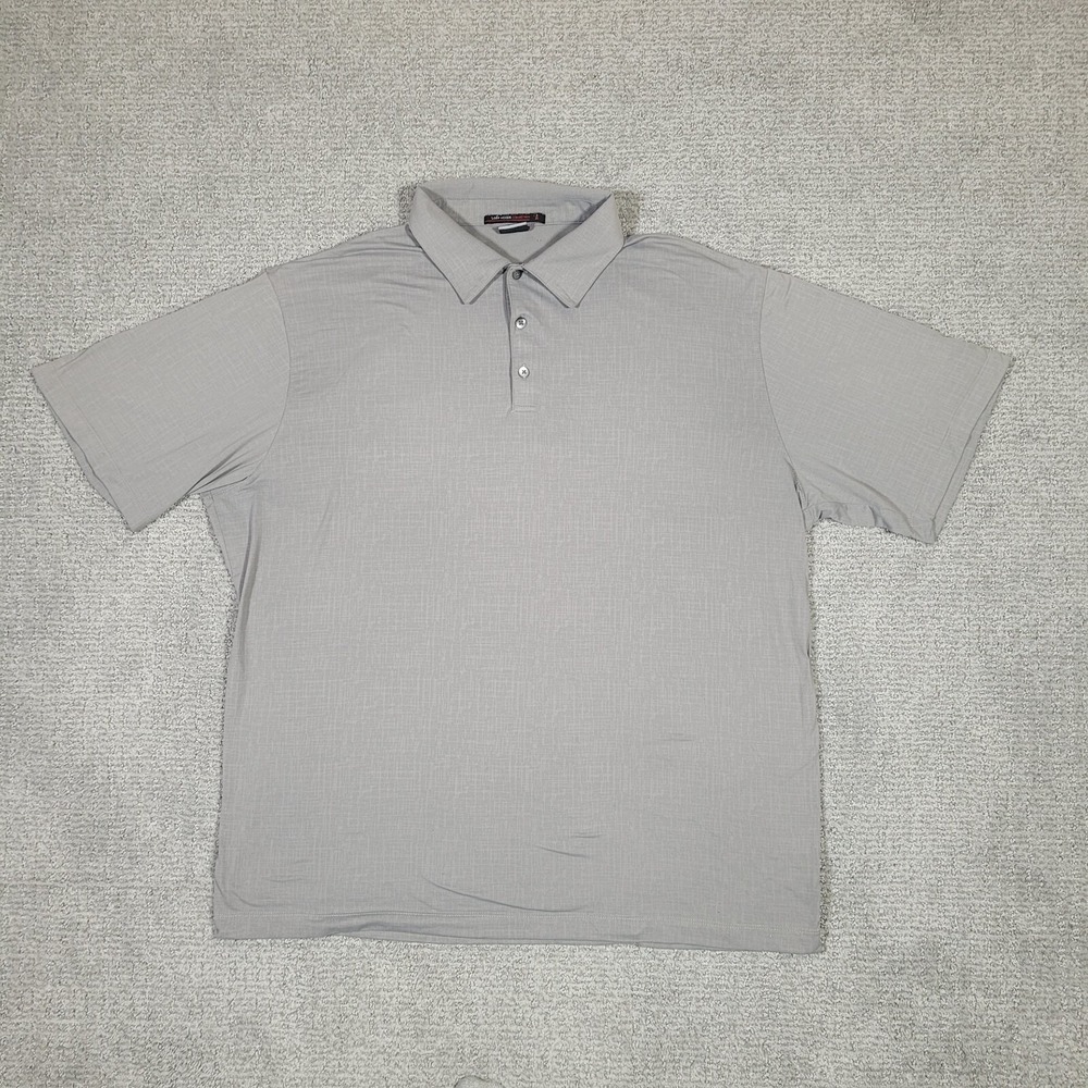 Men's Short-Sleeve Polo Shirt in Light Gray